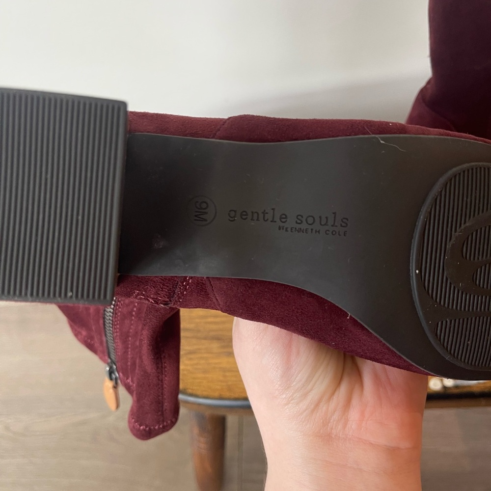 Gentle Souls Rich Burgundy Ankle Booties - Picture 4 of 4